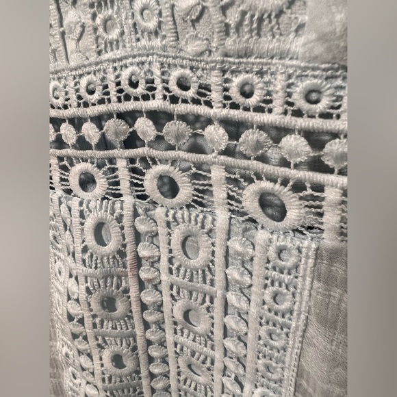 NWT Jun & Ivy Baby Blue Smocked Mini Dress Sz L - Picture 2 of 6